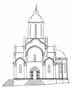 Reconstruction of the Saviour Cathedral (BA Ognev).