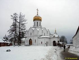 The virgin Nativity Cathedral of the Savvino-Storozhevsky monastery in Zvenigorod.