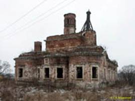  ,  .   (. XVI ) // Stupino region, Pokrovskoye village. Pokrovskaya church (end 16th c.)