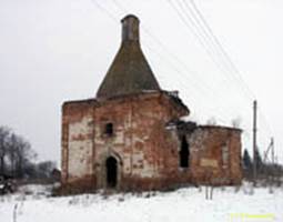  ,  .   (. XVI ) // Kolomna region, Prusy village. Ilyinskaya church (end 16th c.)