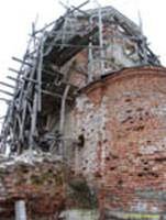  ,  .   (1- . XVI ) // Stupino region, Chirkino village. Pokrovskaya church (1st half 16th c.)