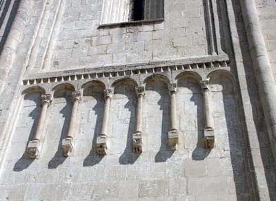 A fragment of decoration of the galleries of the assumption Cathedral in Vladimir.