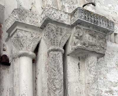 A fragment of decoration of the Suzdal Cathedral of the Nativity of the virgin.