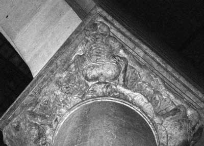 The capital of the pillar of the Church of San Zeno at Verona (Verona), Italy.