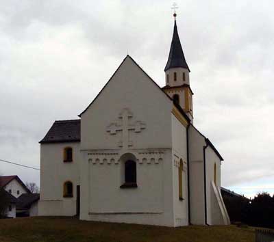 A fragment of decoration of the Church in Seibersdorf (Reibersdorf) in the area Mühldorf-Inn (Muhldorf-Inn), Germany.