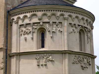A fragment of decoration of the Church in Rengraben (Schoengrabern), Austria.