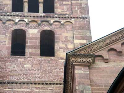 A fragment of decoration of the Cathedral in Speyer (Speyer, Germany.