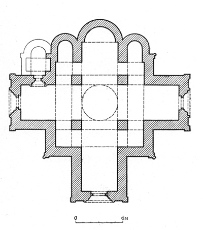 St. George's Cathedral. The plan (by N.N. Voronin).