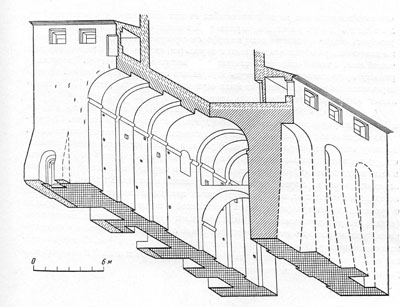 The Golden gate. Axonometric view.