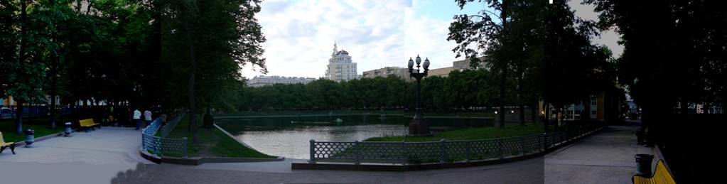 This charming corner of old Moscow  Patriarch's Ponds  not only survived, but has retained its unique atmosphere under Stalin, Khrushchev and Brezhnev. The buildings constructed around the pond in the Soviet times, are heavy, but proportionate and urban-neutral, and it saved Patriarchs... 
