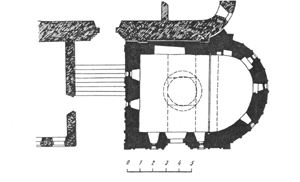 Nikon Church. The plan on the basis of the restoration of 1939-1940.