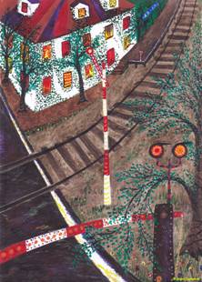 Sergey Zagraevsky 
RAILWAY CROSSING IN MARZLING
2921 wat.col.
2012
