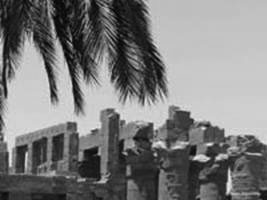 Under the palms (Karnak temple)