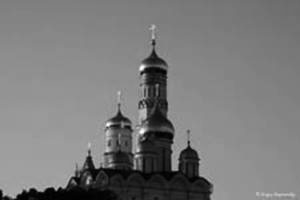 Kremlin cathedrals in sunset