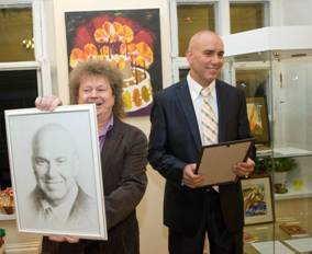 Sergey Zagraevsky. The opening of the jubilee exhibition (September 2014)
