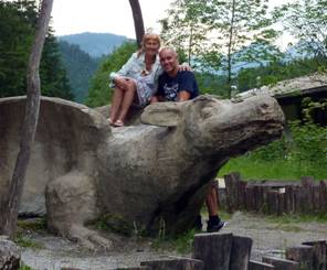 Sergey Zagraevsky with mother in Germany