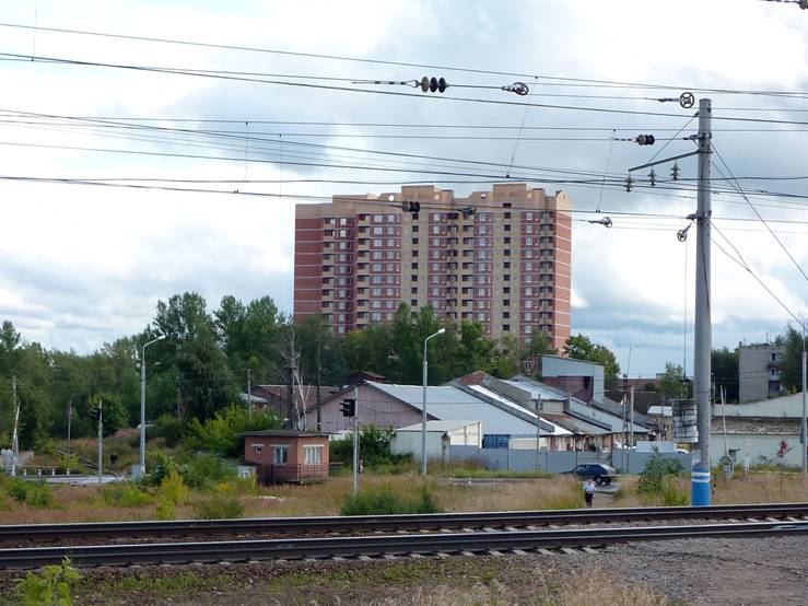 Next to this newly erected buildings are visible Soviet time. They are certainly no less unsightly, but they have at least a different scale.