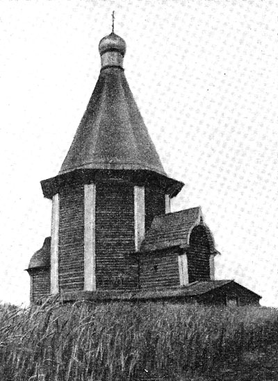 The Church Vysokogo churchyard of the Arkhangelsk region.