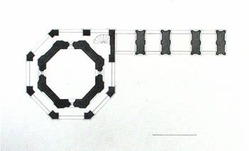 The Church of Metropolitan Alexei. Reconstruction Kavelmahera. The plan.