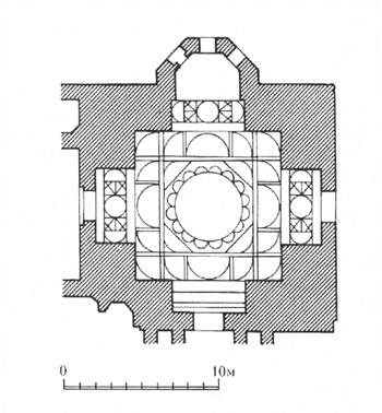 The Mausoleum Gauharsar. The plan.