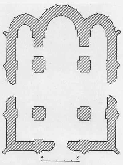 Dmitrievsky cathedral in Vladimir. Plan.