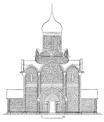 Assumption Cathedral in Moscow (1326-1327). Reconstruction by the author.