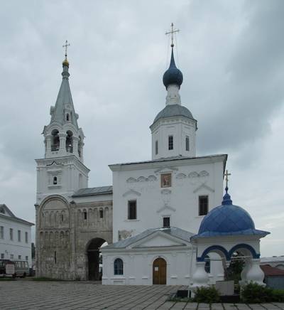 Church of Nativity of the Virgin with the northern complex of buildings. Modern view.