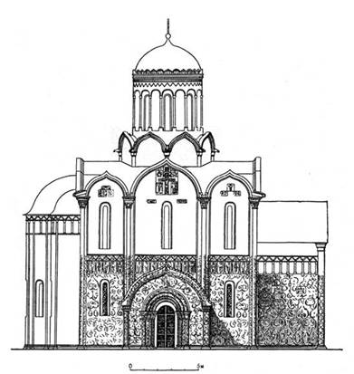 St. George's Cathedral in Yuryev-Polsky. Original appearance. The author's reconstruction.