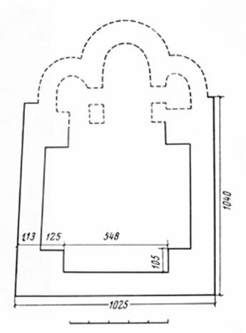 Cathedral Bobreneva monastery. Reconstruction BL Altshuller.