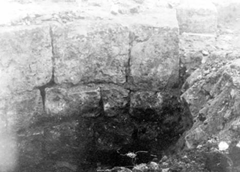 Laying the Church-belfry of St. John Climacus. Fragment of the picture of 1913.