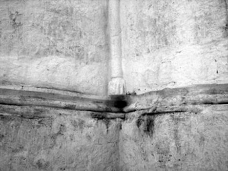 The cap and base pilasters of the Church of the Nativity of the virgin in Gorodnya.