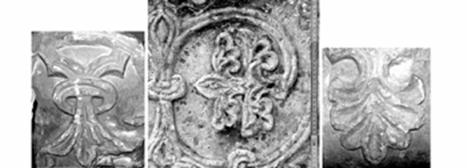 Single plate with zoomorphic reliefs on the wall of the southern nave of the Cathedral in Speyer.