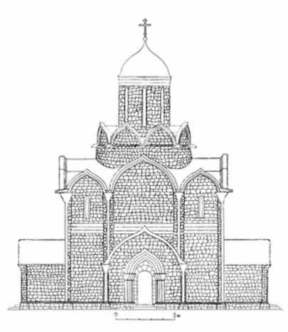 Assumption Cathedral 1326-1327 years in Moscow. Reconstruction of the author.